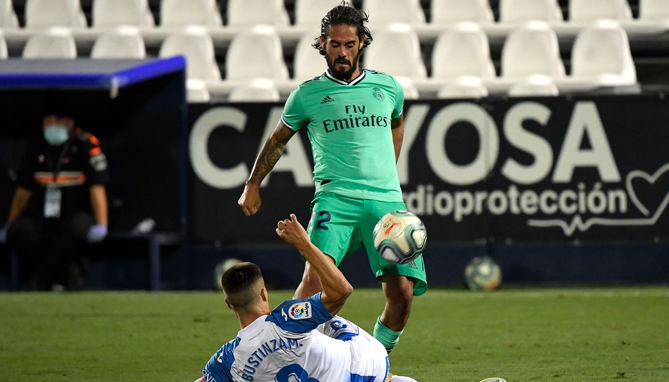 Isco, in the Leganés-Madrid of the last day of League