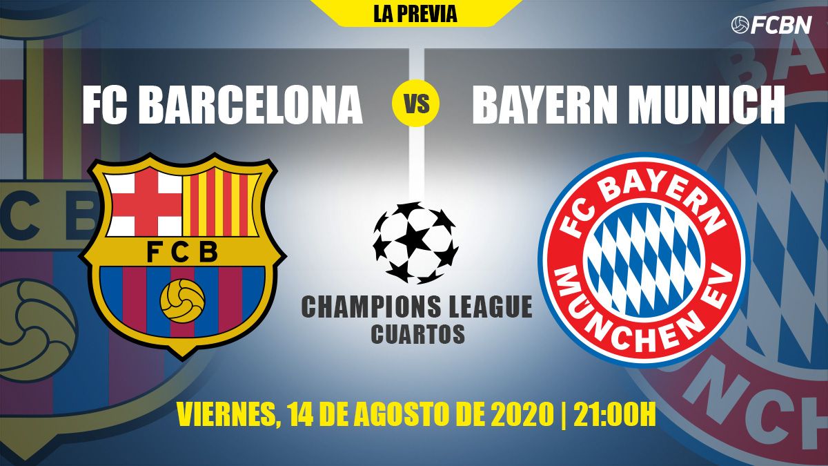 Previous of the FC Barcelona-Bayern of the UEFA Champions League