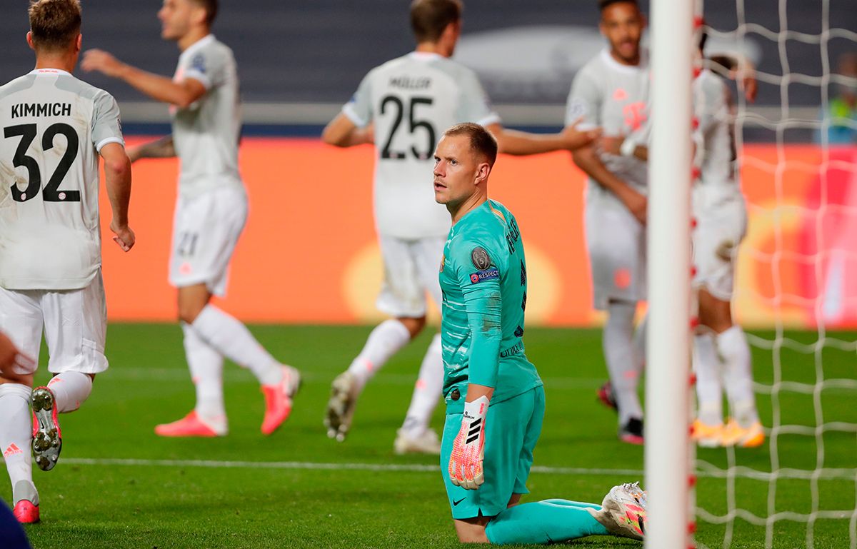 Marc-Andre ter Stegen against the Bayern Munich