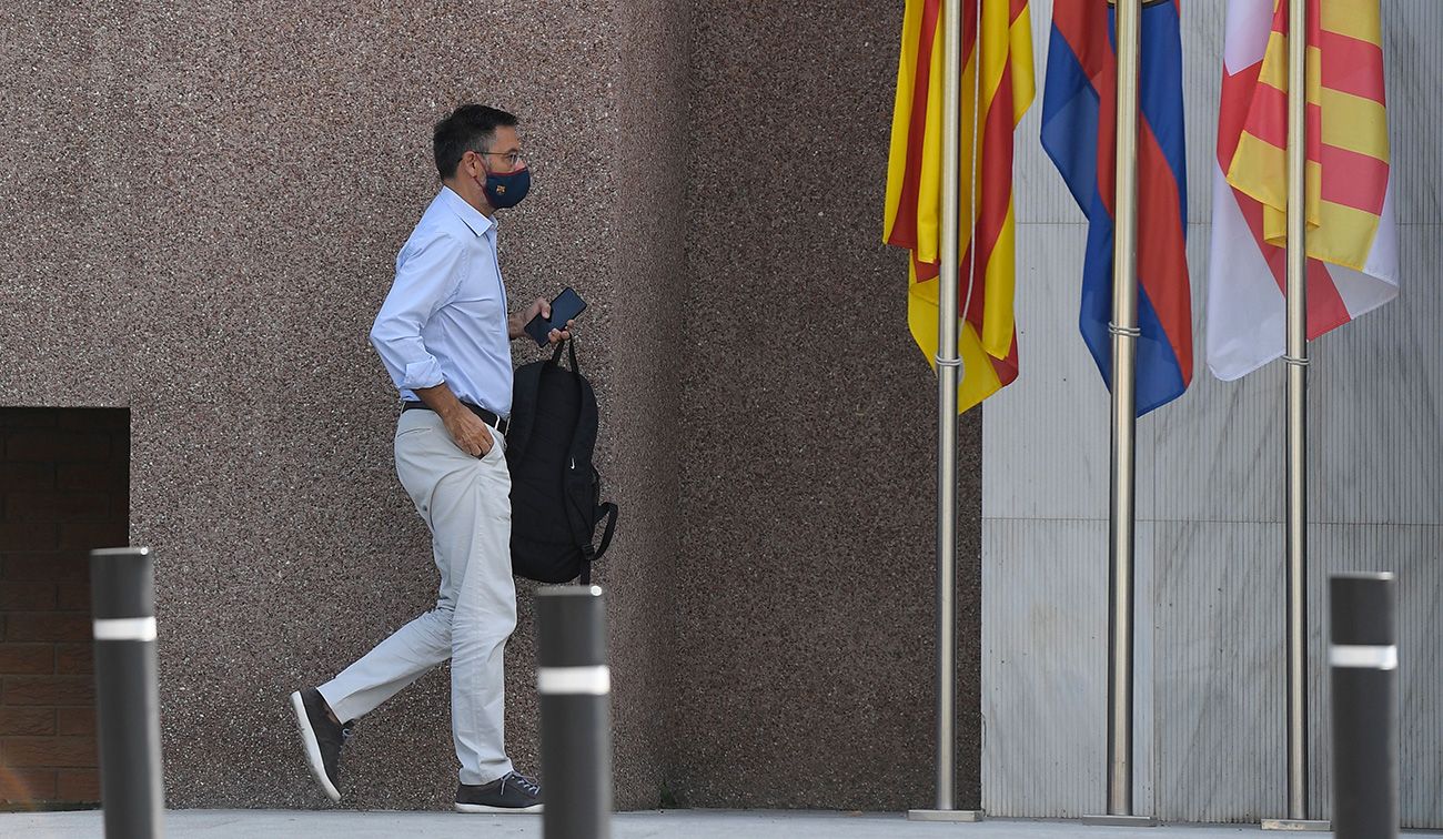Bartomeu en las oficinas del FC Barcelona