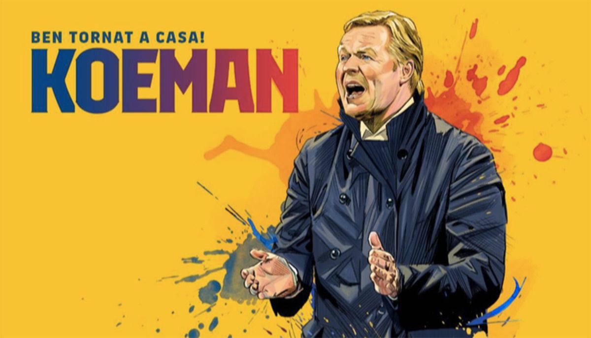 Ronald Koeman, new coach of the FC Barcelona