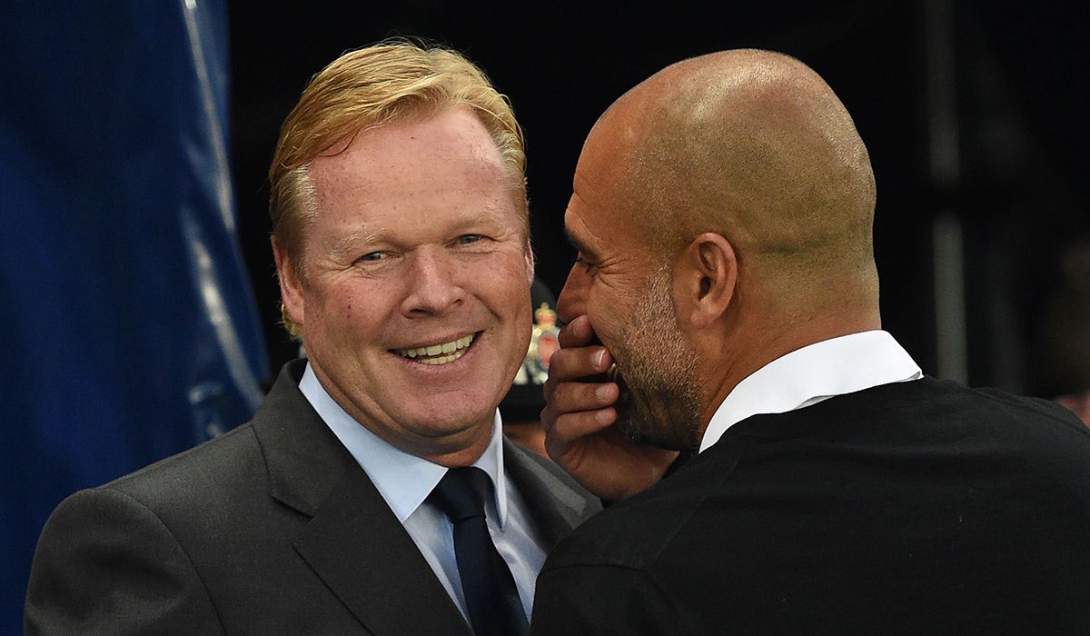 Ronald Koeman and Pep Guardiola, in an image of archive