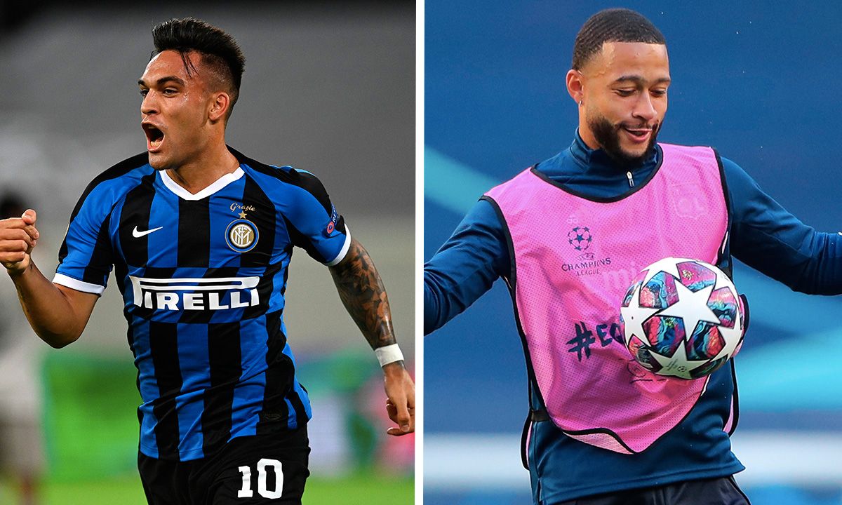 Lautaro Martínez and Memphis Depay interest to the FC Barcelona