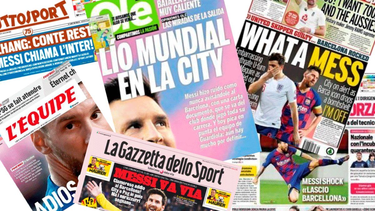 The international press speech of Leo Messi