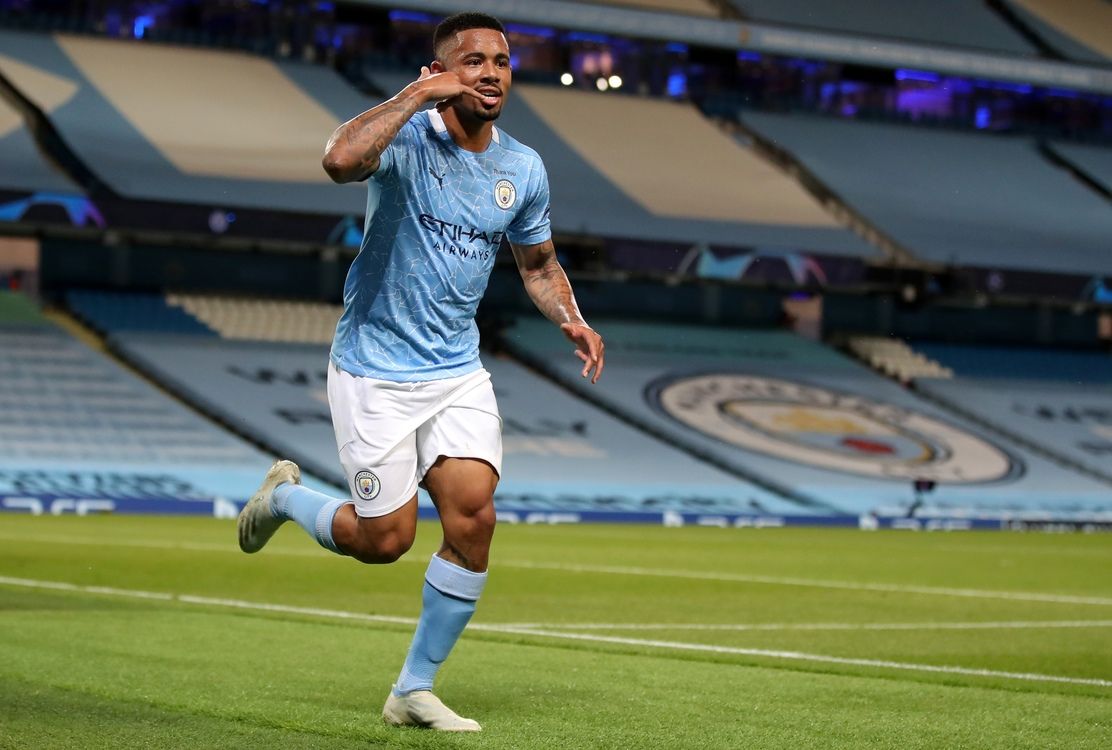 Gabriel Jesus celebrating a goal