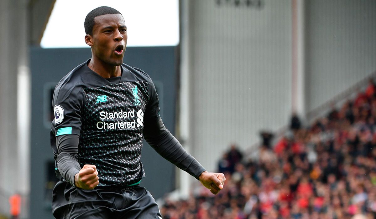 Georgino Wijnaldum, in a party of the Liverpool