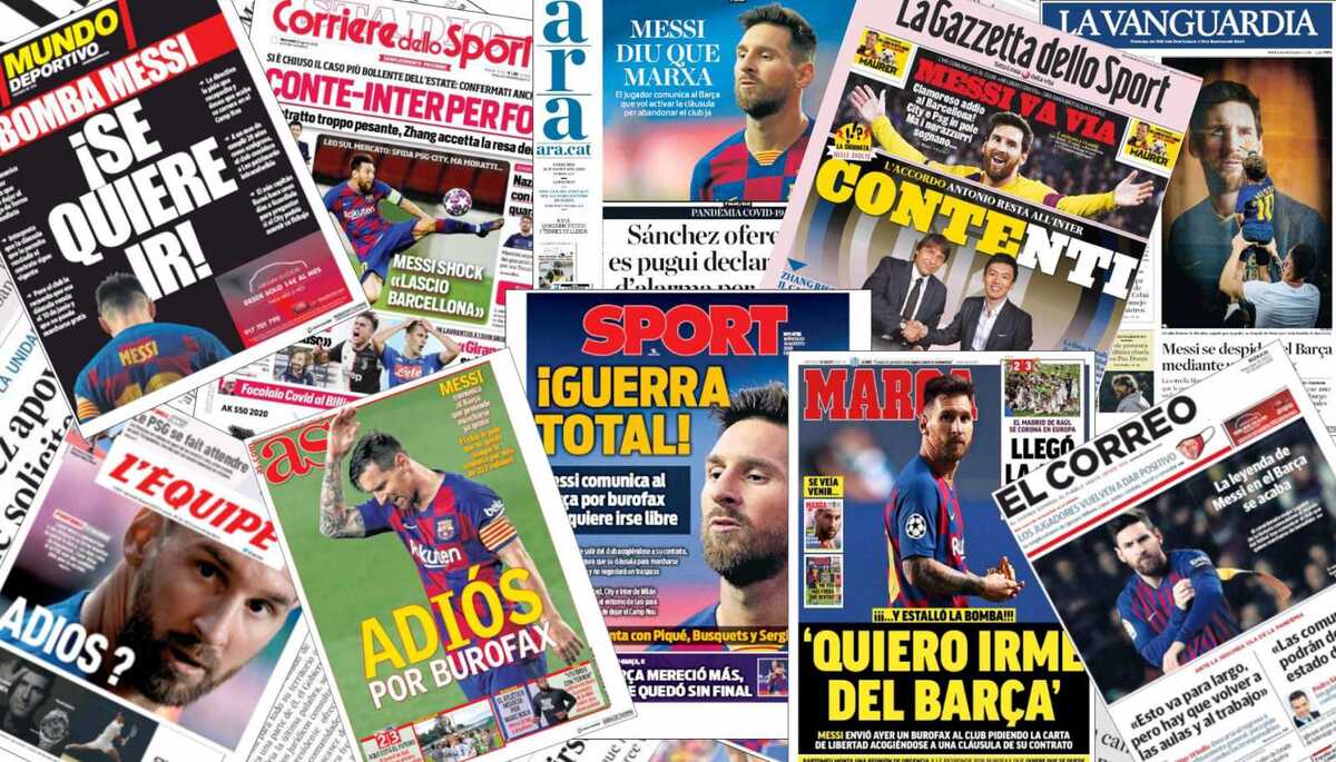 International press talking about of Messi