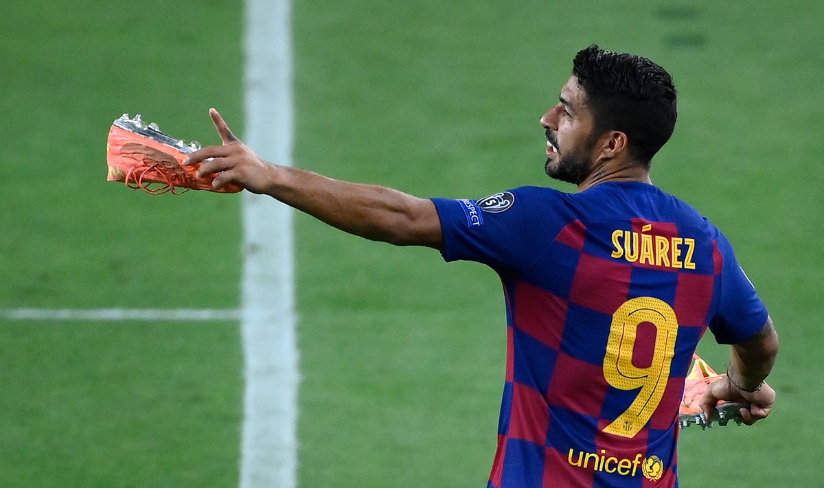 Luis Suárez, después de un partido con el FC Barcelona