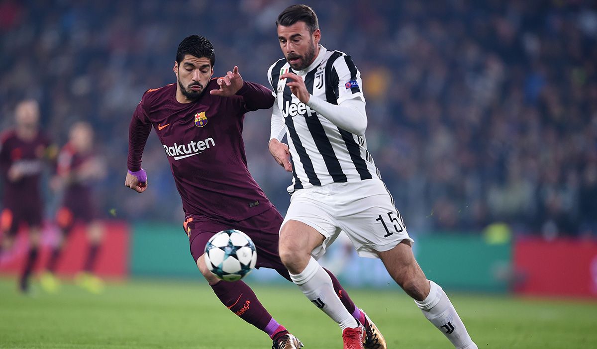 Luis Suárez, durante un partido contra la Juventus en Champions