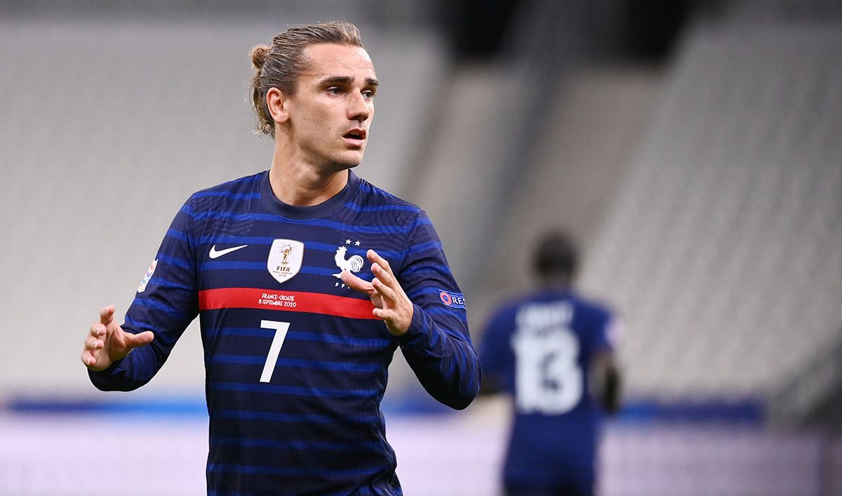 Antoine Griezmann, durante el último partido con Francia