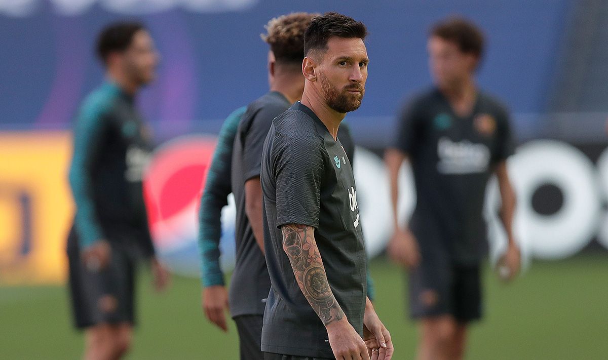 Leo Messi, training in the Ciutat Esportiva of the FC Barcelona