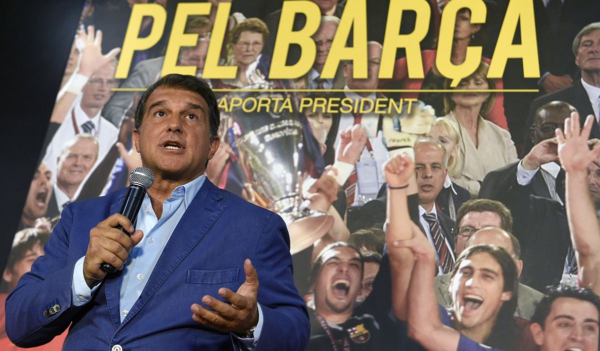 Joan Laporta presented to the elections in 2015