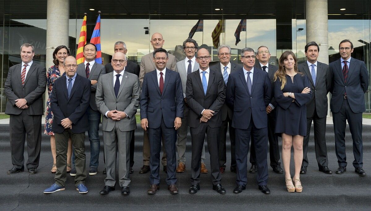 Josep Maria Bartomeu y la Junta Directiva del Barça
