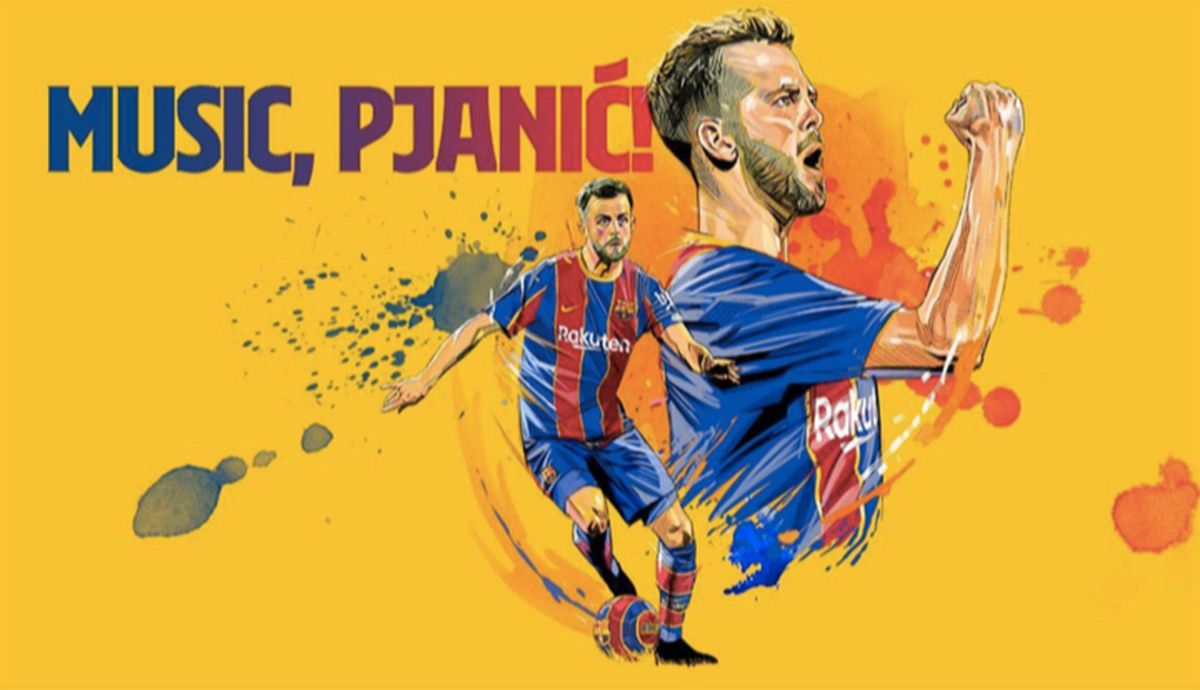 Miralem Pjanic, presented officially with the FC Barcelona