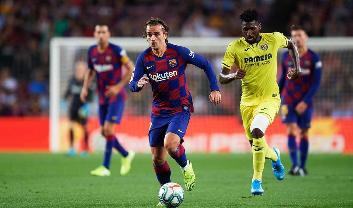 Antoine Griezmann, during a match against the Villarreal