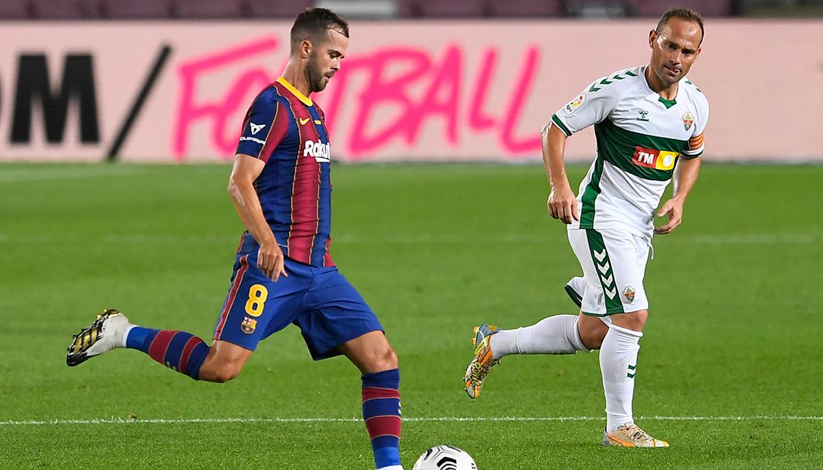 Miralem Pjanic, durante el Trofeo Joan Gamper contra el Elche