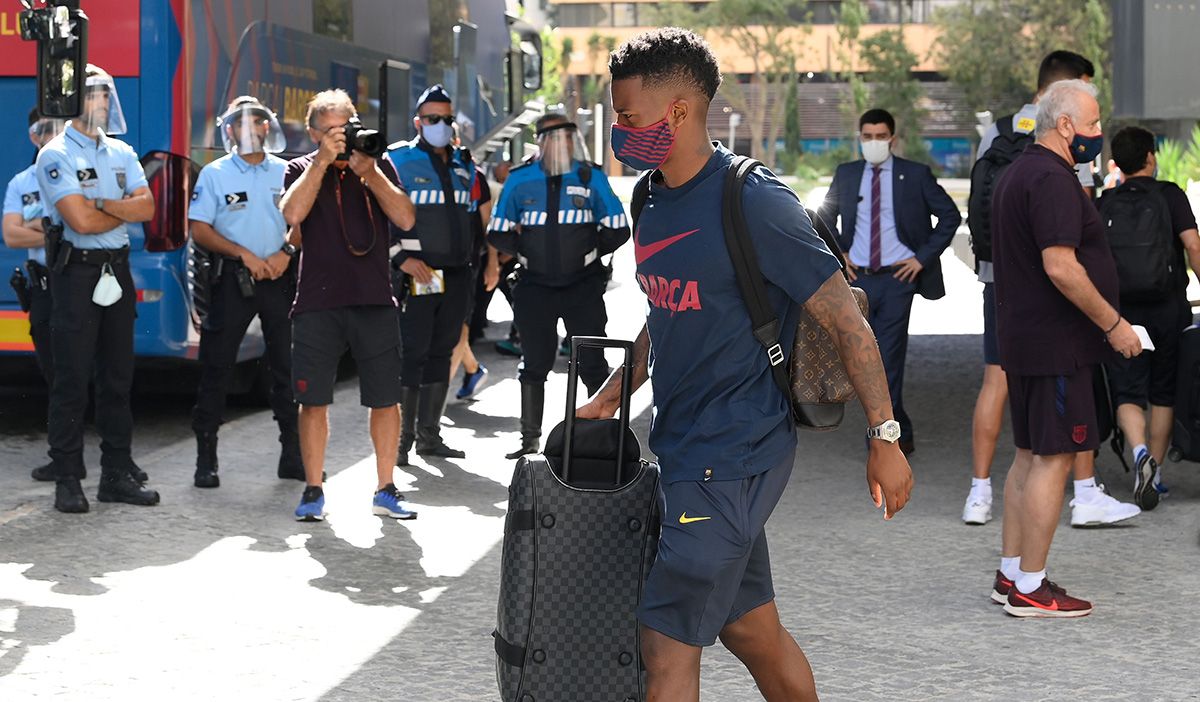 Nélson Semedo, during a concentration of the FC Barcelona