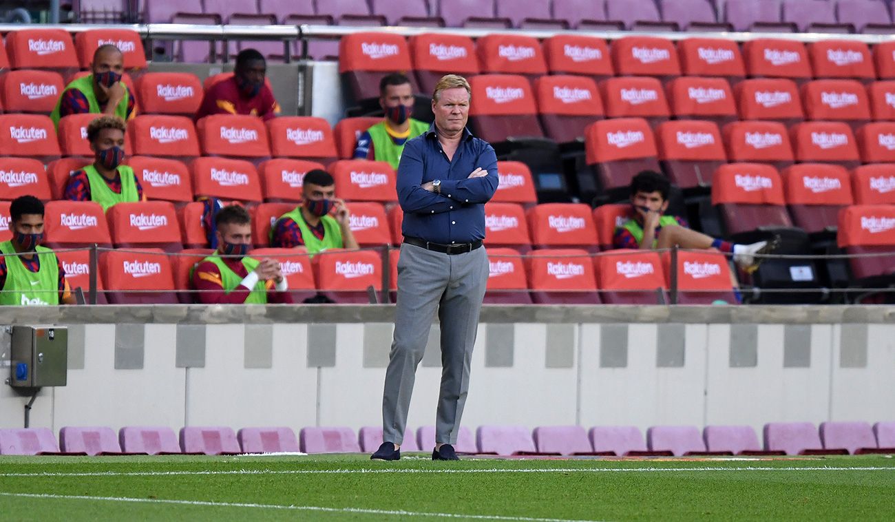 Ronald Koeman en el Gamper contra el Elche