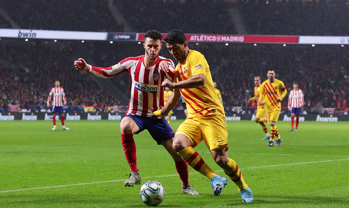 Luis Suárez, during a match against the Atlético of Madrid two seasons ago