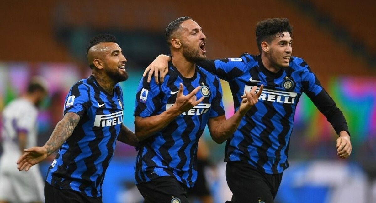 Arturo Vidal in his debut with the Inter