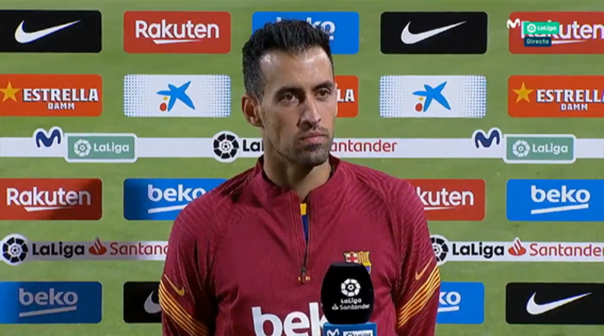 Busquets, answering to the press