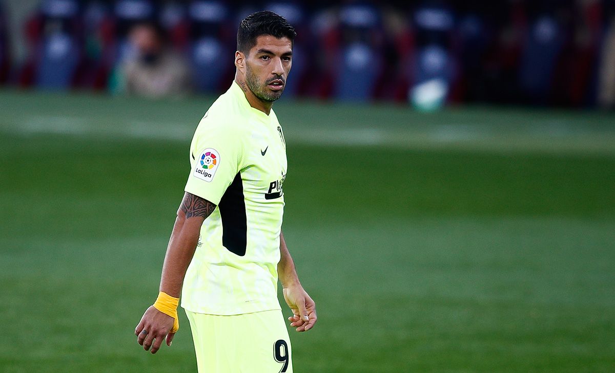 Luis Suárez in the party against the Huesca