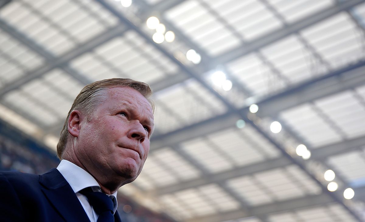 Ronald Koeman, during a match with the national team of Netherlands
