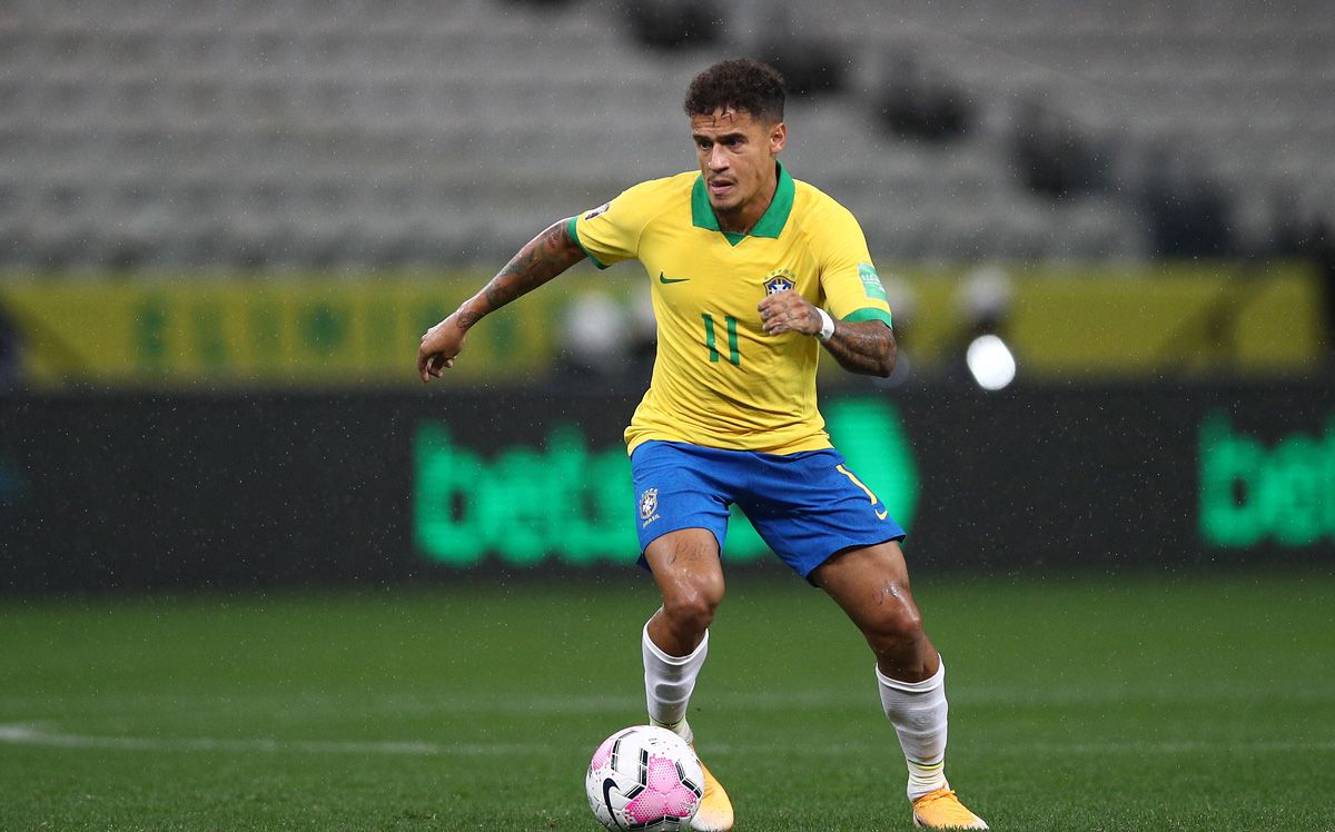 Philippe Coutinho en el partido contra Bolivia