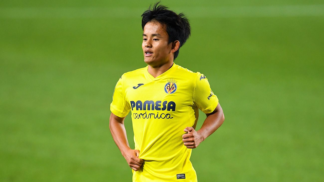 Takefusa Kubo in a party with the Villarreal
