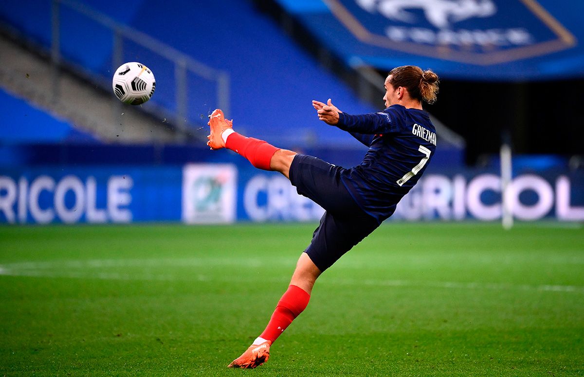 Antoine Griezmann durante el partido entre Francia y Portugal