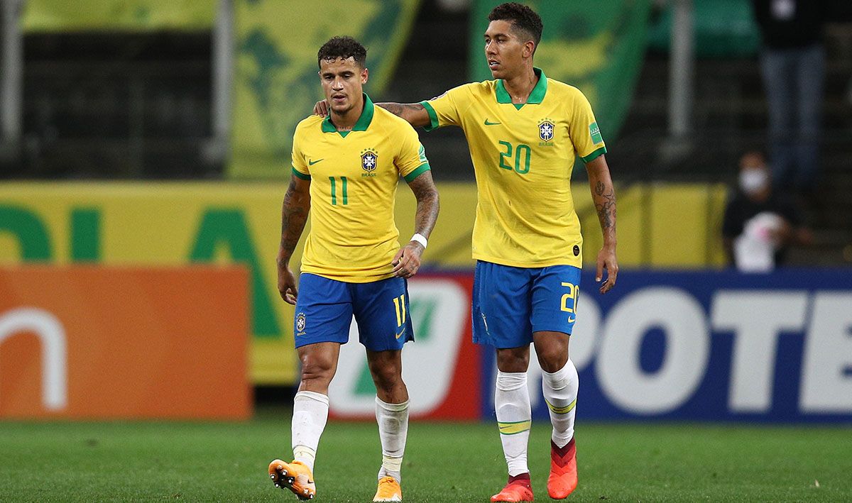 Coutinho And Firmino with the selection