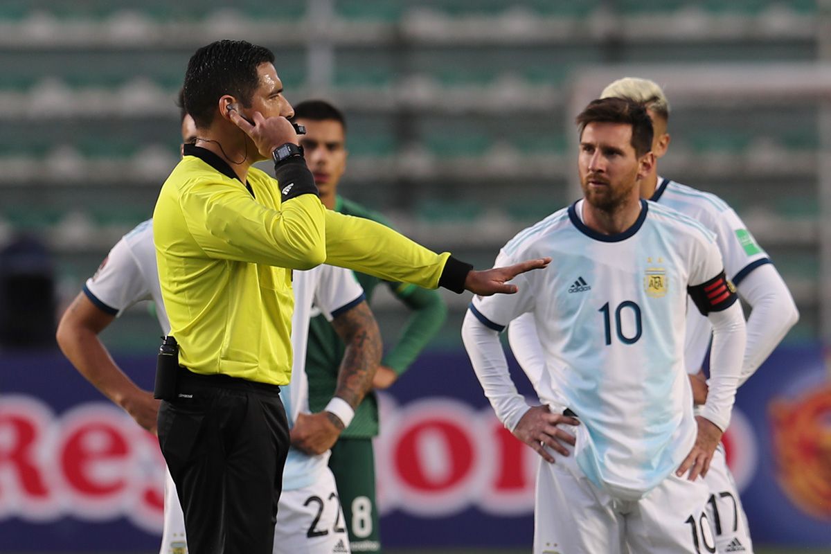 Leo Messi, in the duel against Bolivia