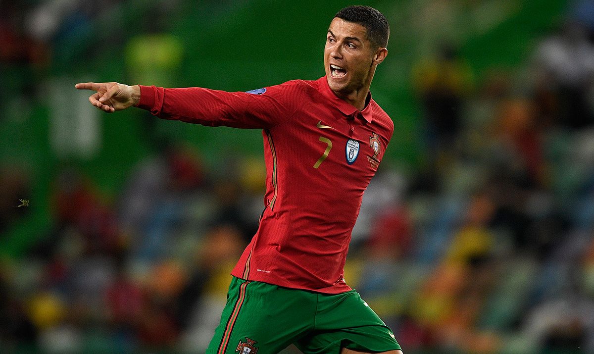 Cristiano Ronaldo, dando órdenes con la selección de Portugal