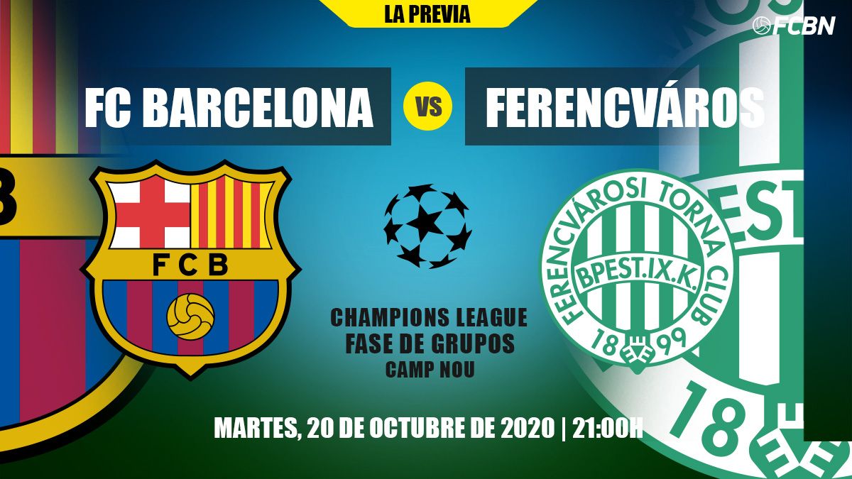 Previous of the FC Barcelona-Ferencvaros of Champions