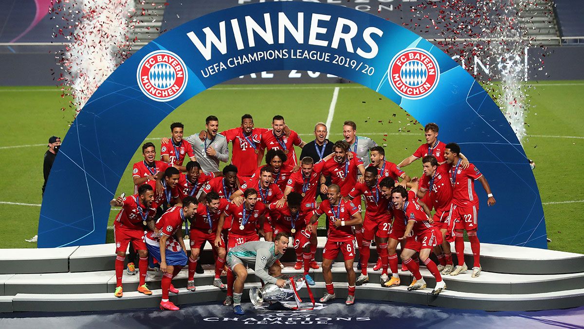 El Bayern Múnich, celebrando el título de la última Champions League
