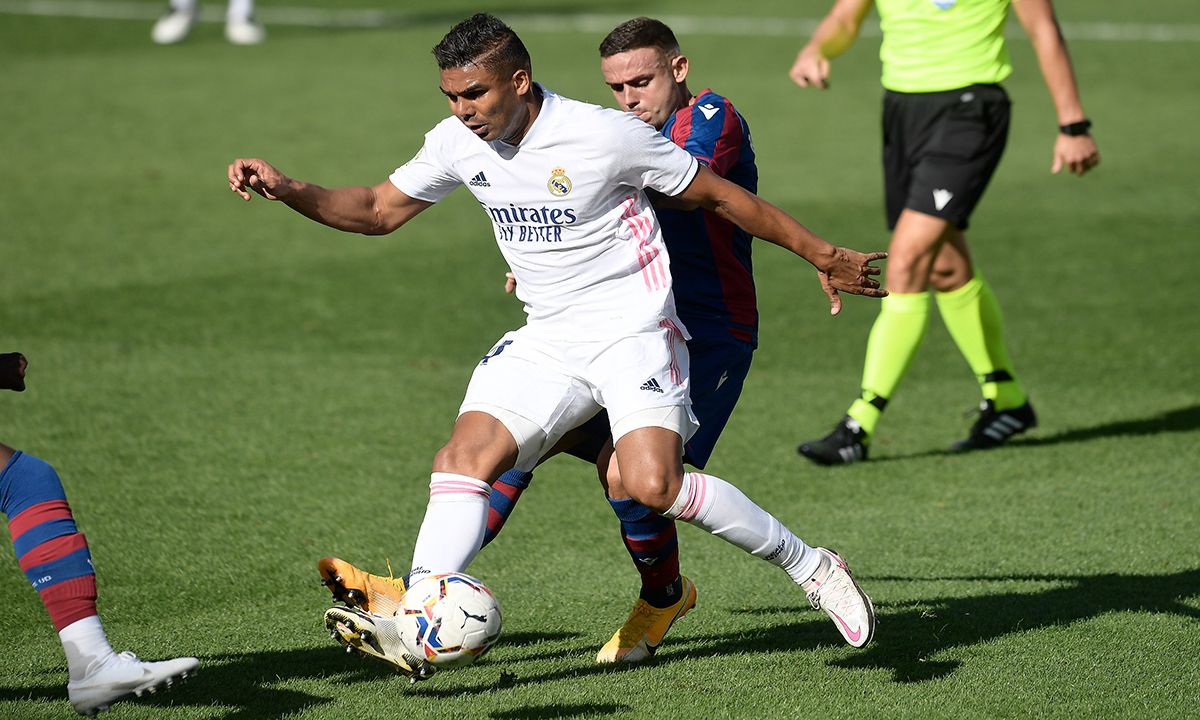 Casemiro, in the controversial match in front of Levante, in which he evaded the red once again
