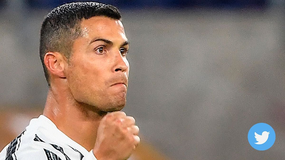Cristiano Ronaldo, celebrating a goal with the Juventus
