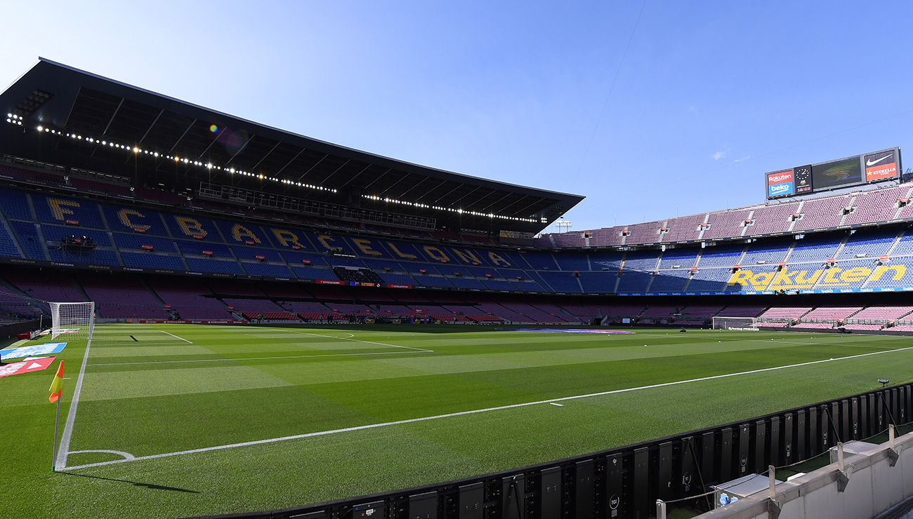 El Camp Nou antes de la disputa del Clásico