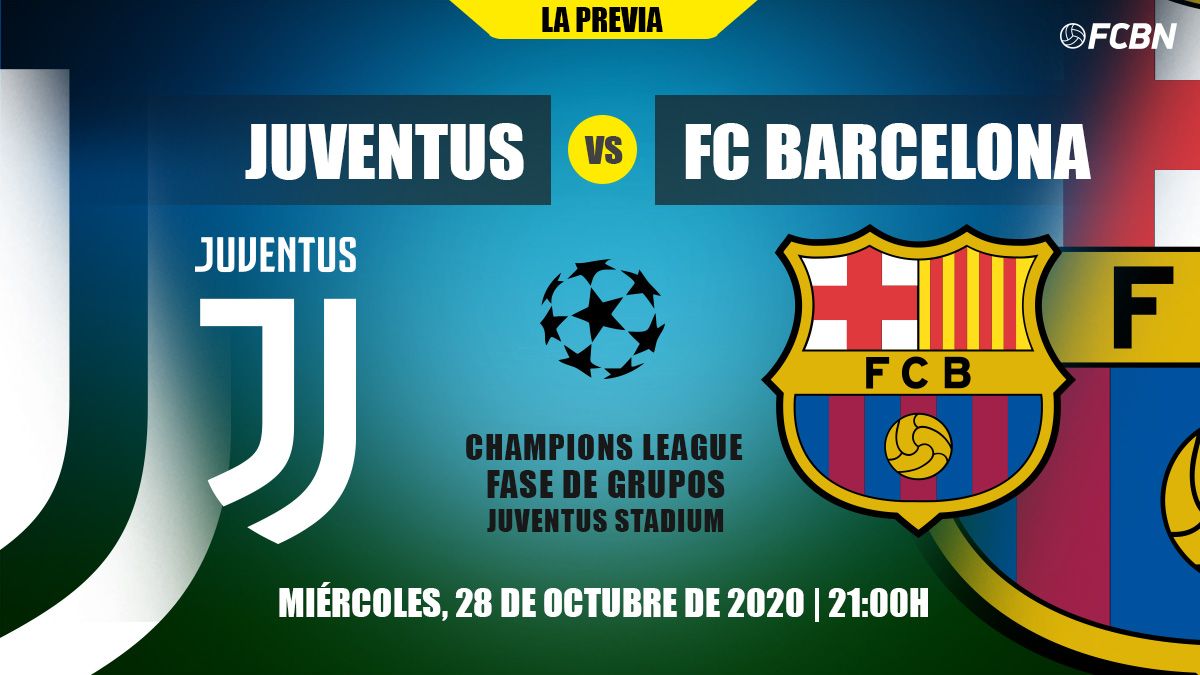 Previous of the party between the Juventus and the FC Barcelona