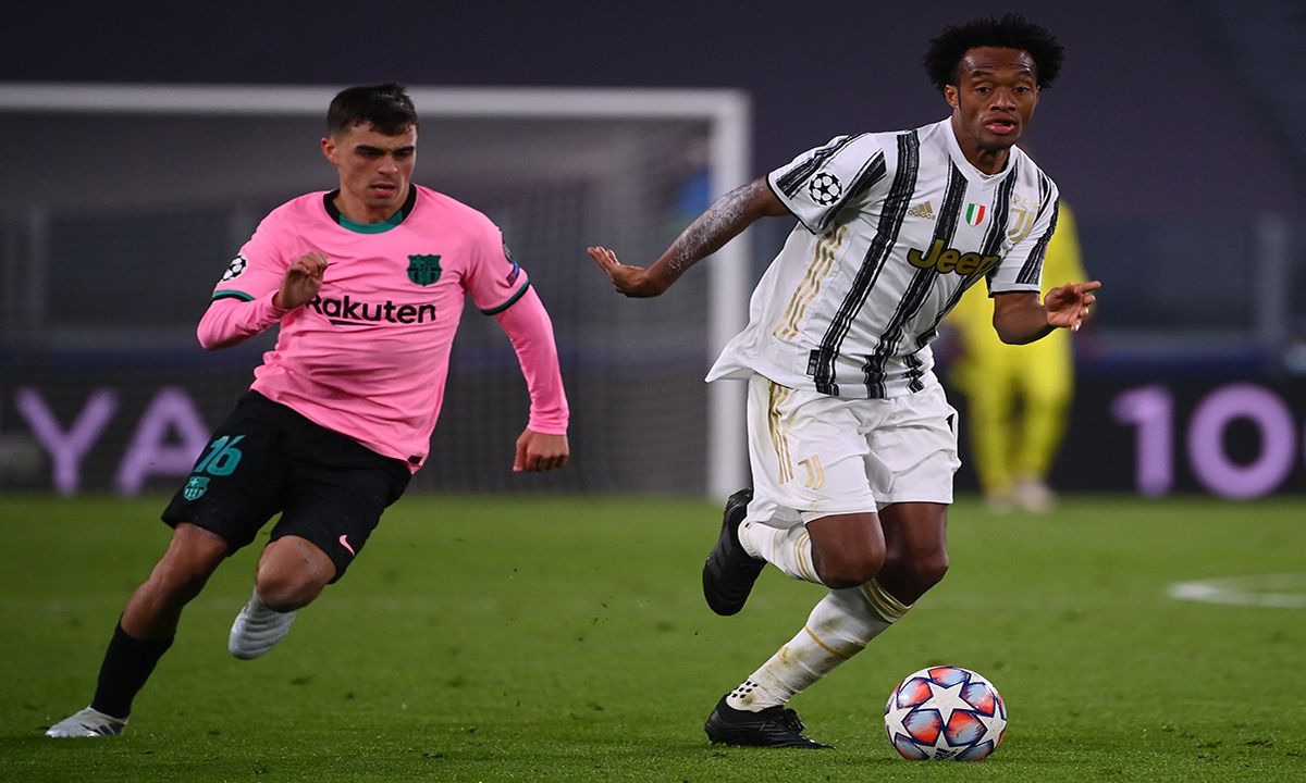 Pedri, in the permanent dispute that was supported by Cuadrado in the match with the Juve