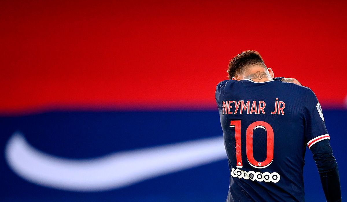 Neymar, durante un partido del PSG