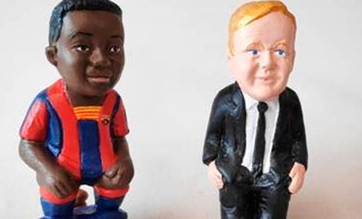 Koeman and Ansu Fati already have his figure of the caganer