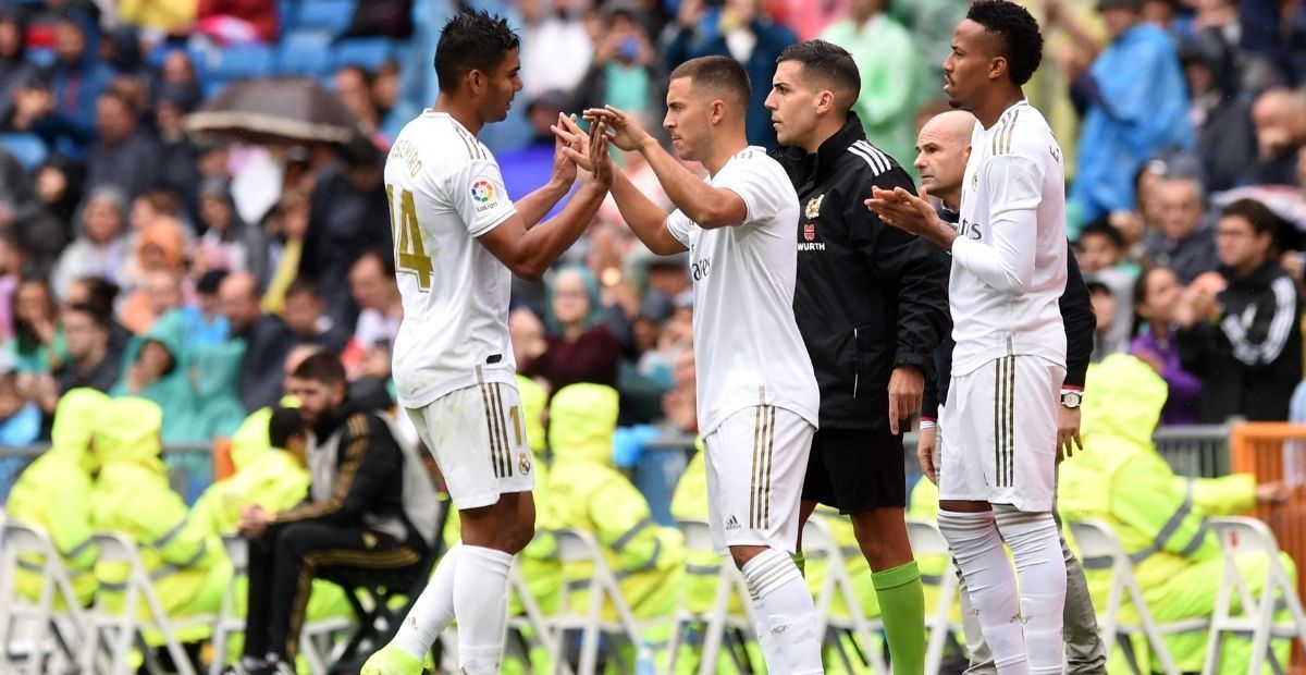 Casemiro And Hazard, in a Real Madrid's game