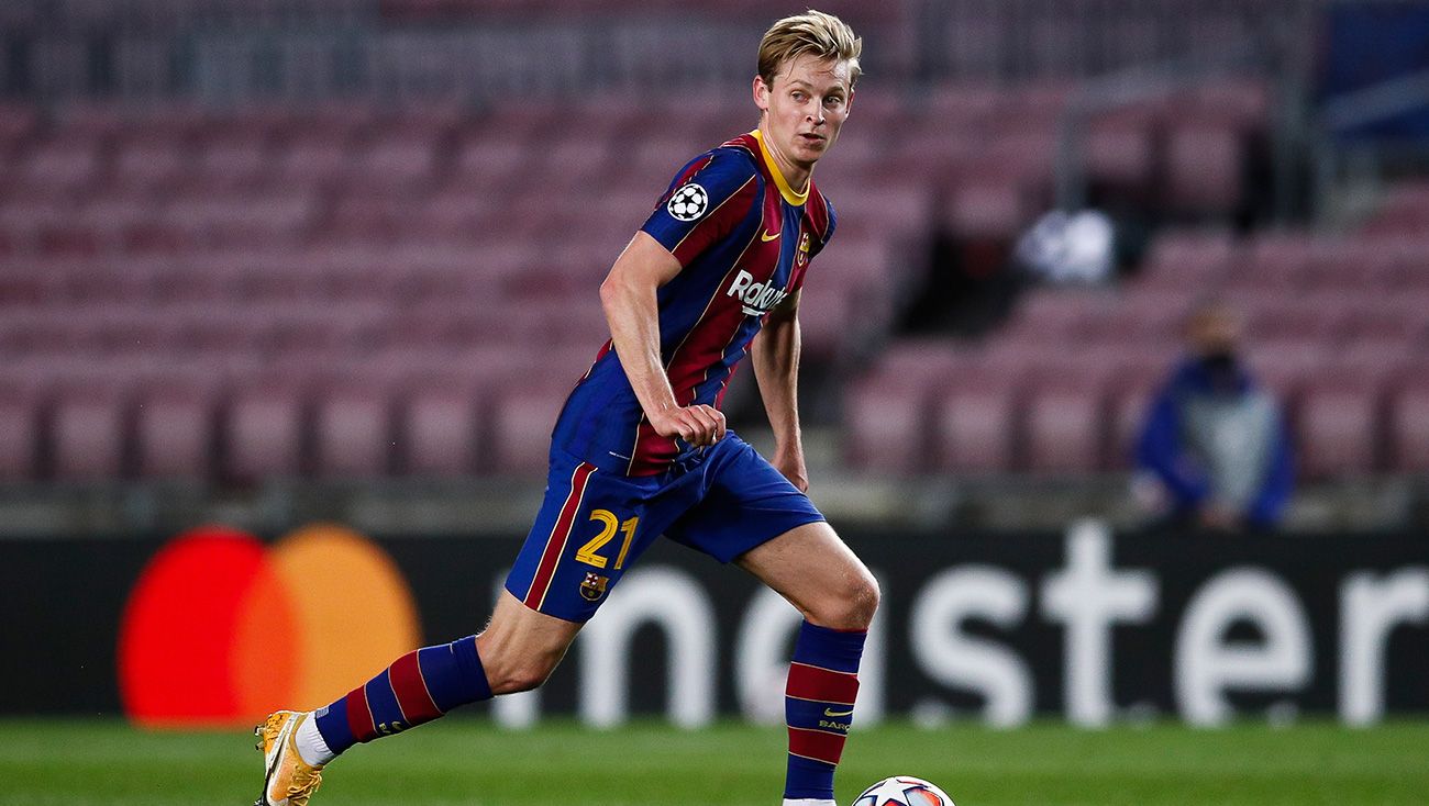 Frenkie Of Jong in the Barça-Dynamo of Kiev