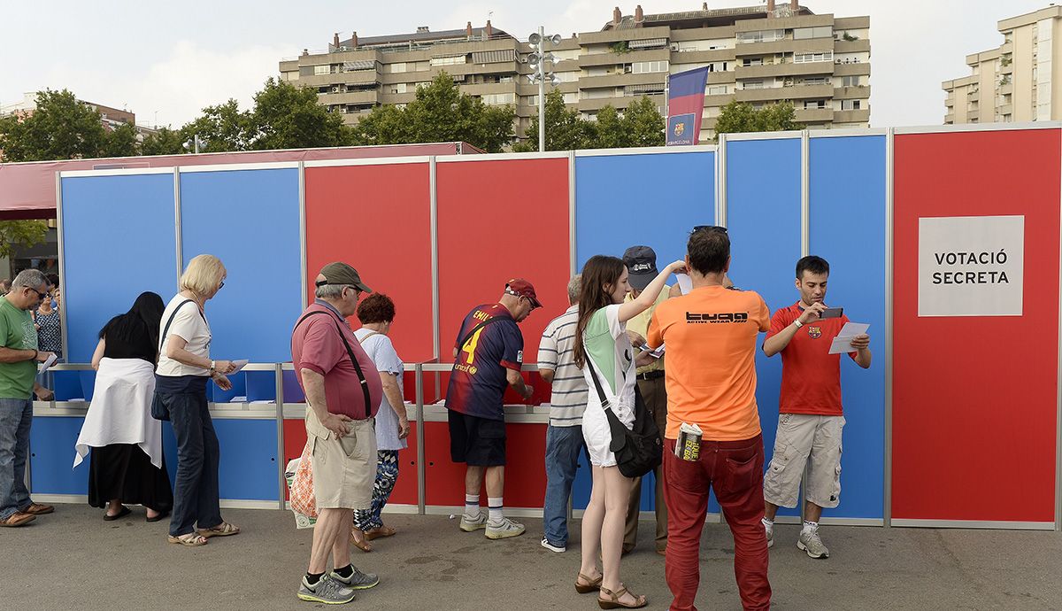 Imagen de archivo de las últimas elecciones del FC Barcelona