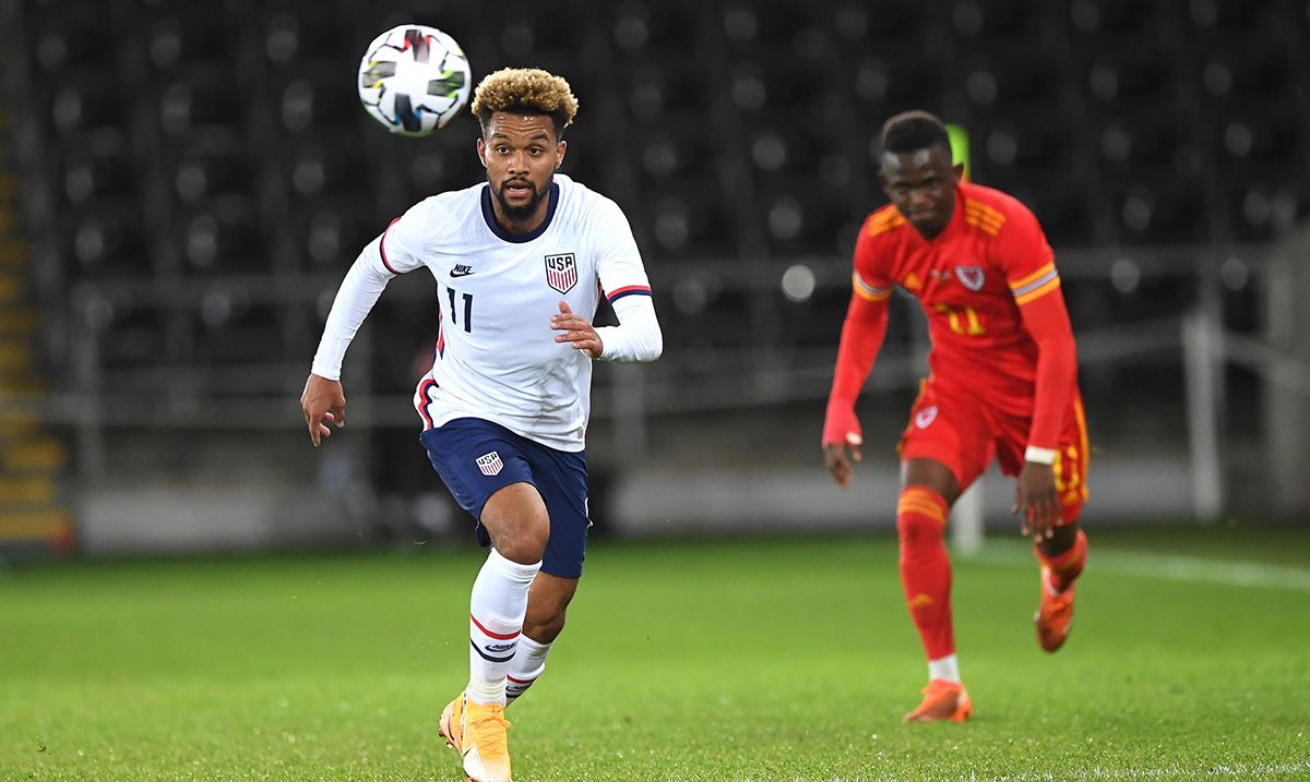 Konrad de la Fuente, during his debut with the national team of United States