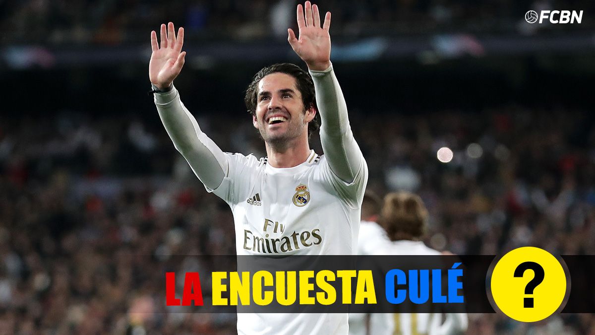 Isco Alarcón, saludando a la afición del Real Madrid