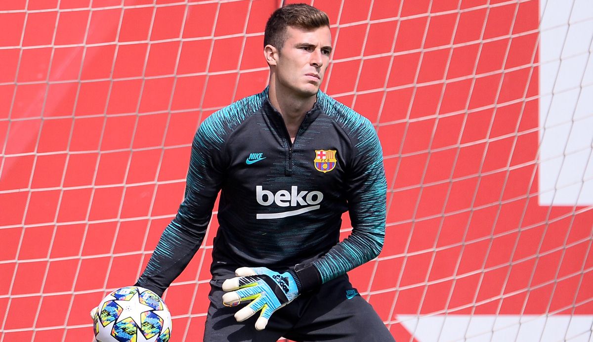 Iñaki Crag, goalkeeper of the Barça B