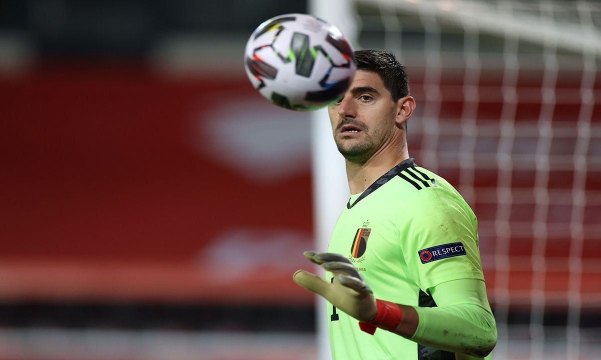 Courtois In the meeting in front of Denmark