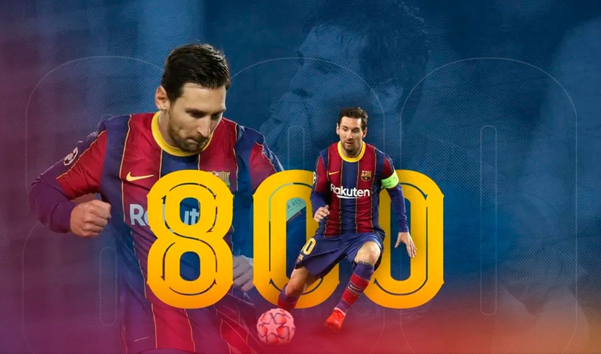 Leo Messi fulfilled the 800 parties